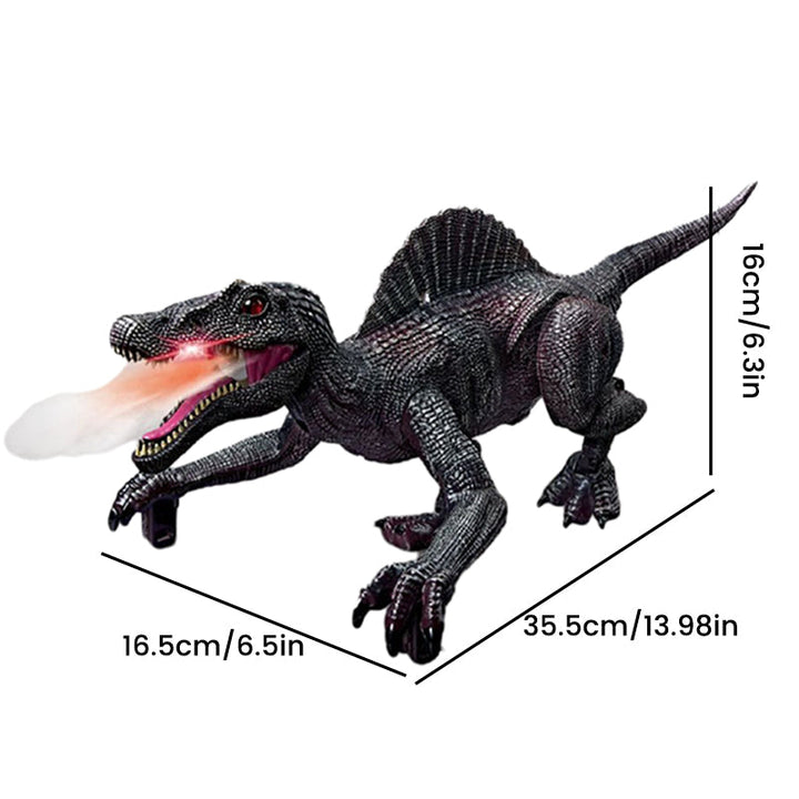 Interaktiver Dino-Spielzeug mit Nebel, LED, lebensechten Bewegungen für Kinder - Abenteuer im prähistorischen Stil.