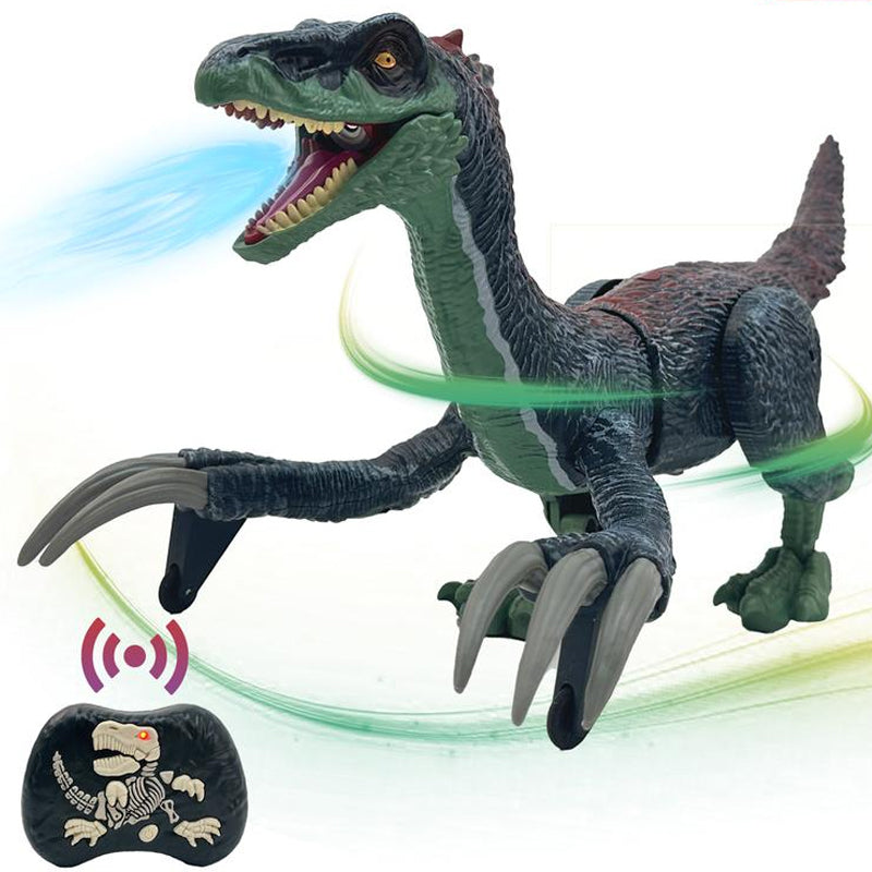 Interaktiver Dino-Spielzeug mit Nebel, LED, lebensechten Bewegungen für Kinder - Abenteuer im prähistorischen Stil.