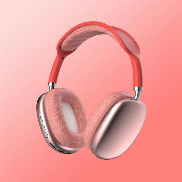 Kabellose Kopfhörer in Rosa mit ergonomischem Design und superiorer Klangqualität für kristallklares Hörerlebnis.