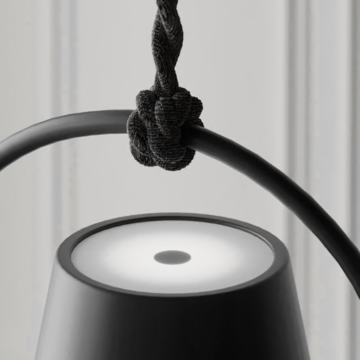 "Kabellose LED-Hängelampe für Innen- und Außenbereich, modernes Design, warmes Licht, Touch-Dim-Funktion und USB-Aufladung."