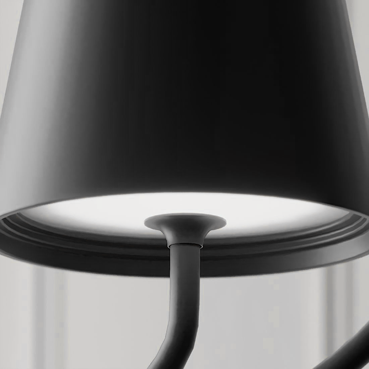 "Kabellose LED-Hängelampe für Innen- und Außenbereich, modernes Design, warmes Licht, Touch-Dim-Funktion und USB-Aufladung."