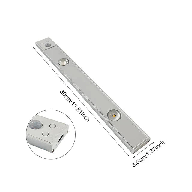 Kabellose, wiederaufladbare LED-Leuchte mit Bewegungssensor, ideal für dunkle Räume, einfache Montage, dimmbar und einstellba