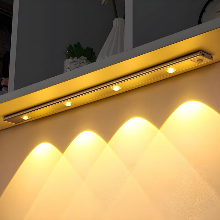 Kabellose, wiederaufladbare LED-Leuchte mit Bewegungssensor, ideal für dunkle Räume, einfache Montage, dimmbar und einstellba
