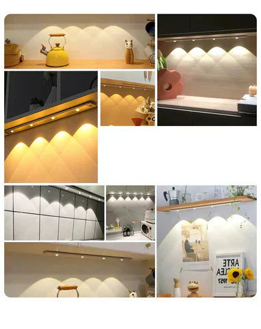 Kabellose, wiederaufladbare LED-Leuchte mit Bewegungssensor, ideal für dunkle Räume, einfache Montage, dimmbar und einstellba