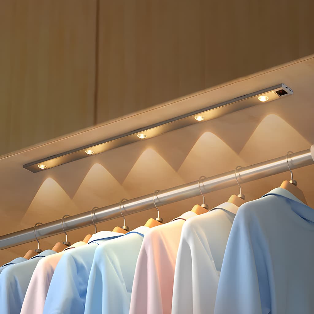 Kabellose, wiederaufladbare LED-Leuchte mit Bewegungssensor, ideal für dunkle Räume, einfache Montage, dimmbar und einstellba