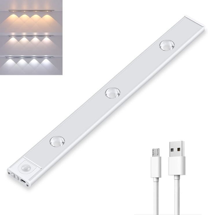 Kabellose, wiederaufladbare LED-Leuchte mit Bewegungssensor, ideal für dunkle Räume, einfache Montage, dimmbar und einstellba