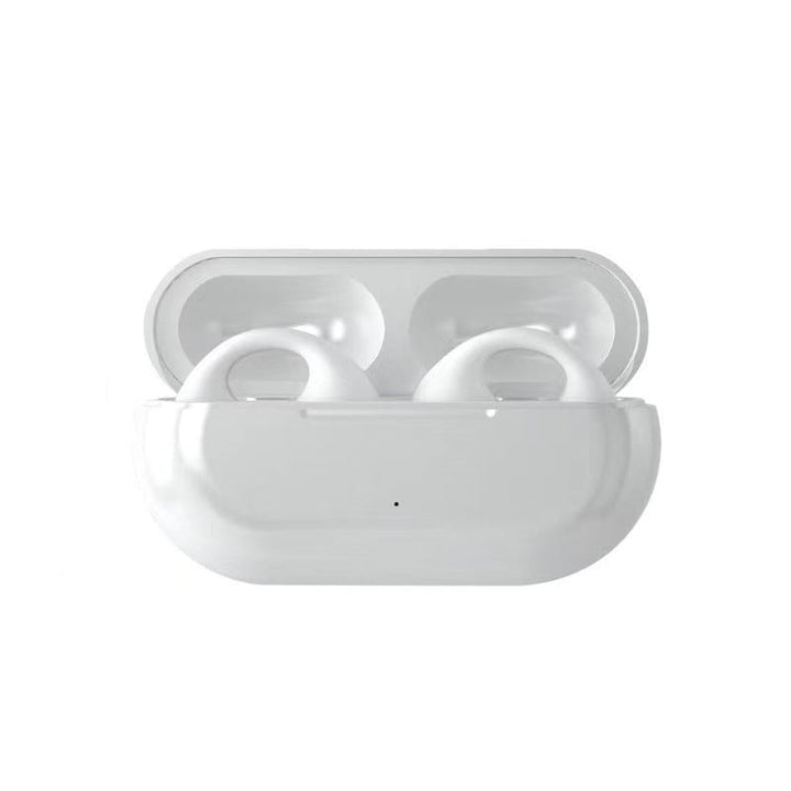 "Kabelloses Bluetooth Sport-Headset, ergonomisch, wasserfest, Schwarz oder Weiß, ideal für Training und Klanggenuss"