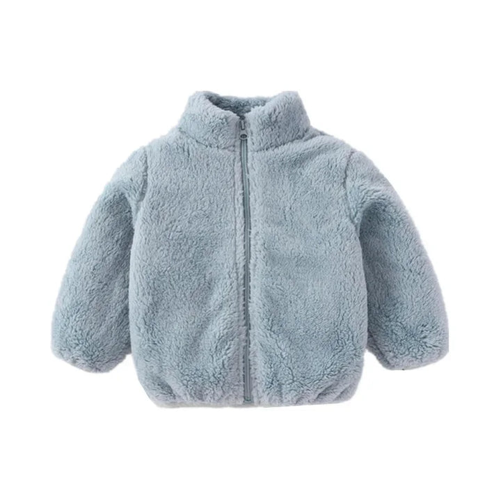 "Kinderjacke Herbst Winter: Weich, bequem, farbenfroh; ideal für kalte Tage, erhältlich in vielfältigen Farben."