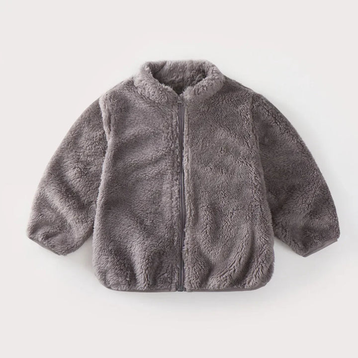 "Kinderjacke Herbst Winter: Weich, bequem, farbenfroh; ideal für kalte Tage, erhältlich in vielfältigen Farben."