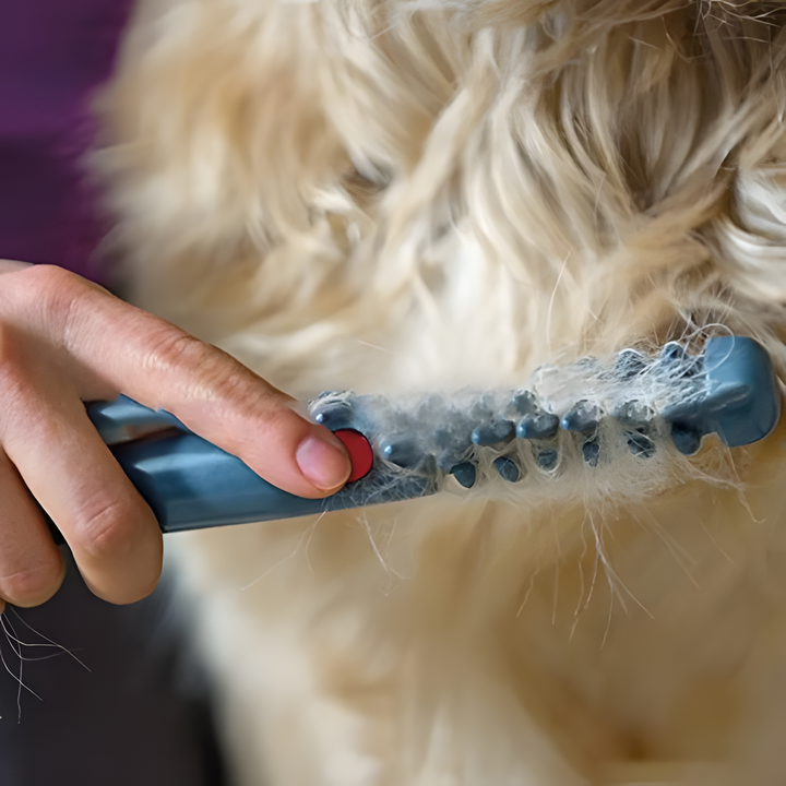 "Knotenfreier Haustier-Trimmer, ideal für sanfte und schmerzfreie Fellpflege, für alle Haustier-Fellarten geeignet."