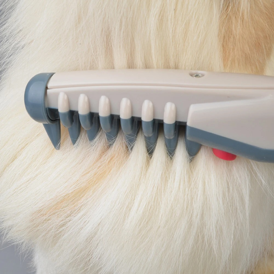 "Knotenfreier Haustier-Trimmer, ideal für sanfte und schmerzfreie Fellpflege, für alle Haustier-Fellarten geeignet."