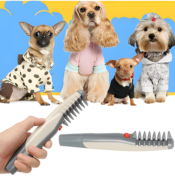 "Knotenfreier Haustier-Trimmer, ideal für sanfte und schmerzfreie Fellpflege, für alle Haustier-Fellarten geeignet."
