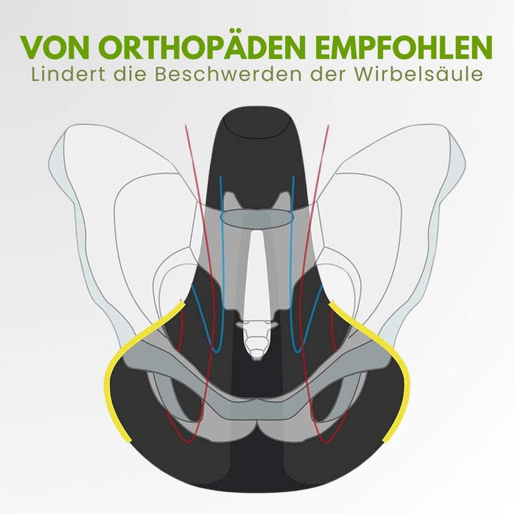 "Komfortabler, reflektierender Fahrradsattel in Schwarz, wetterbeständig, mit optimaler Belüftung für schmerzfreies Fahren."