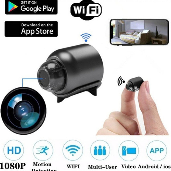 "Kompakte 1080p HD WLAN-Kamera mit diskretem Design, ideal zur unauffälligen Überwachung und Installation in jeder Umgebung."