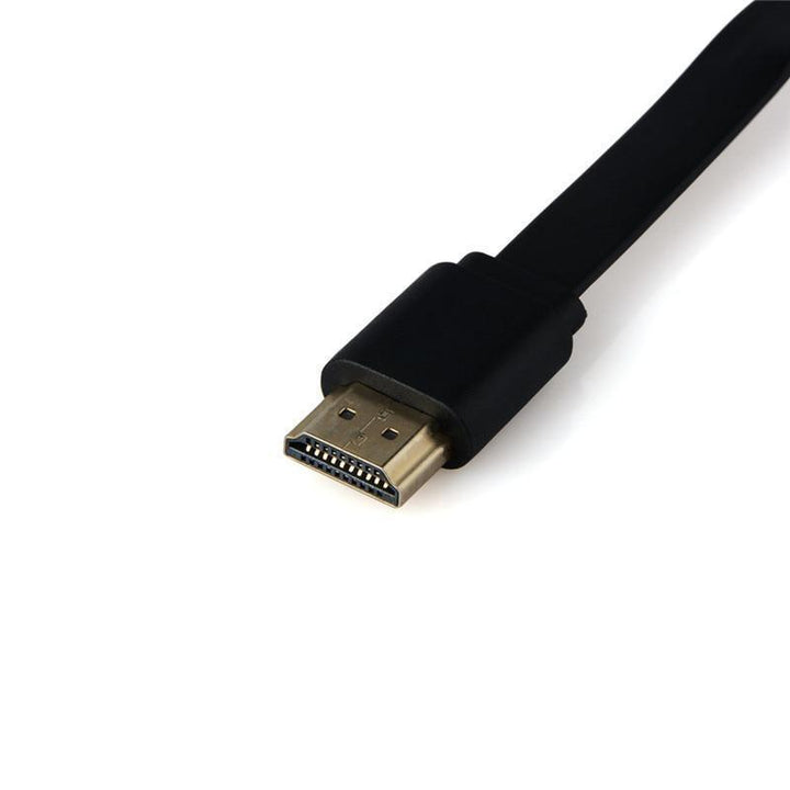 "Kompakter Chromecast Video-Streamer in Schwarz, rundes Design, geeignet für 1080p HD, kabelloses Multimedia-Streaming."