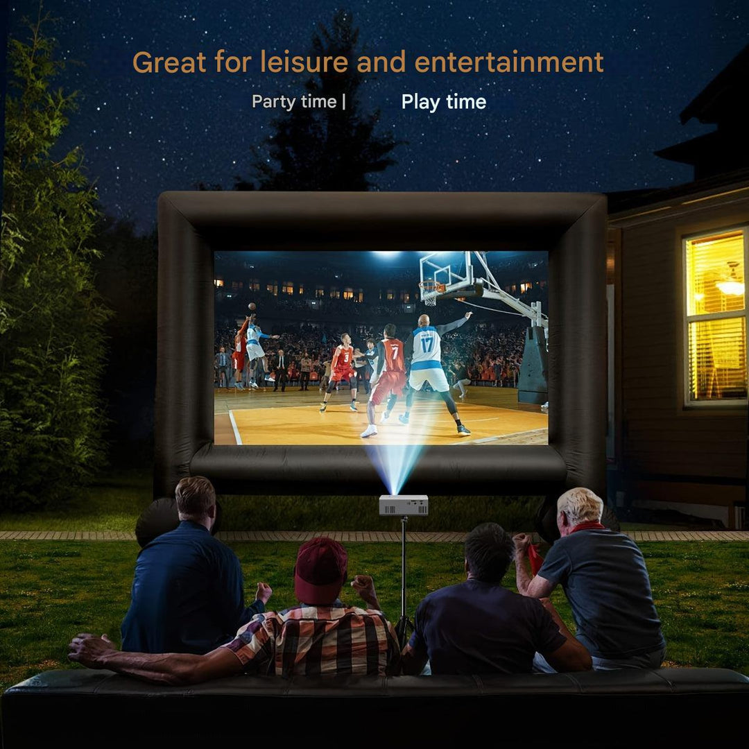 Kompakter Mini-Projektor 3000 Lumen, tragbar, mit vielseitiger Konnektivität, ideal für Heimkino und Präsentationen.