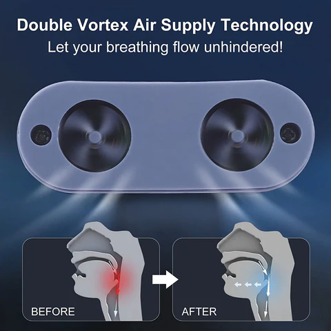 "Kompaktes Micro CPAP-Gerät gegen Schlafapnoe, tragbar und leise, ideal für Reisen, aus weichem Silikongel, Anti-Schnarch."