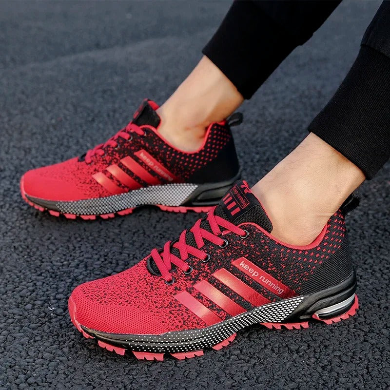 "Laufschuhe aus atmungsaktivem Material, leicht, mit stilvollem Design in Blau und optimaler Dämpfung für Komfort beim Laufen
