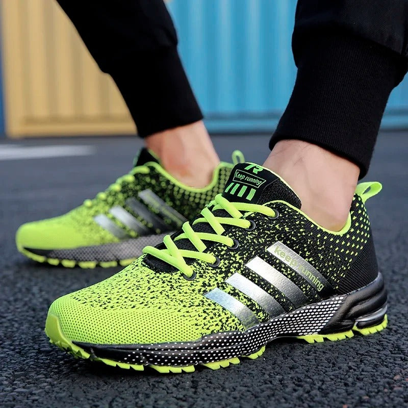 "Laufschuhe aus atmungsaktivem Material, leicht, mit stilvollem Design in Blau und optimaler Dämpfung für Komfort beim Laufen
