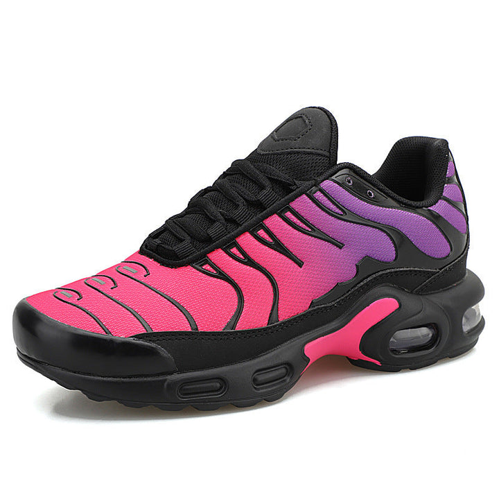 "Laufschuhe mit Air Cushion, schwarz-grau, für Komfort & Stil, rutschfeste Sohle, gepolsterte Innensohle, ideal für Sport."
