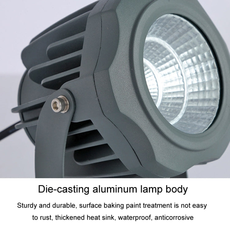 "LED Flutlicht COB Lampe, wetterfest, 20W, 7 Farben, aus Druckguss-Aluminium, IP65, für Außenbeleuchtung, 360° drehbar"