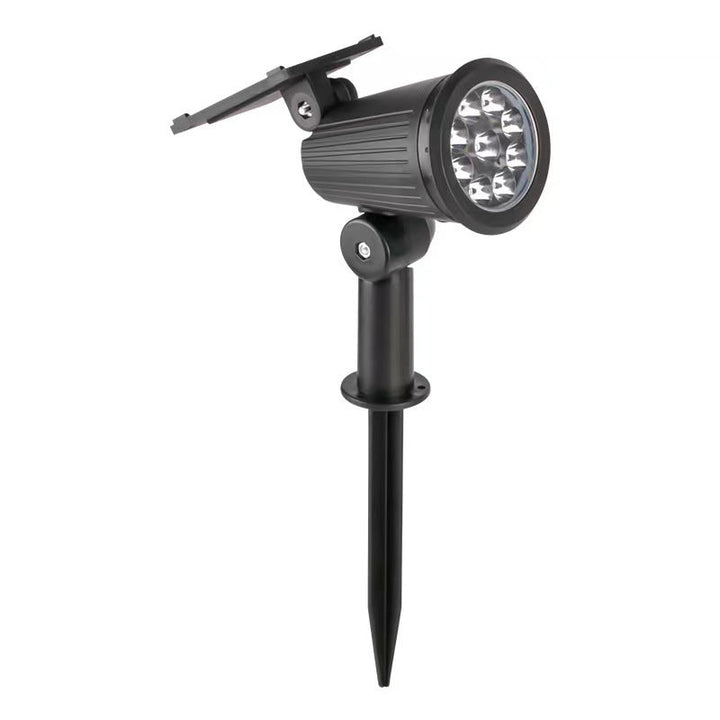 "LED Solar Gartenstrahler, wetterfest, fokussiertes Licht, perfekte Außenbeleuchtung. Ideal für Wege und Dekorationen."
