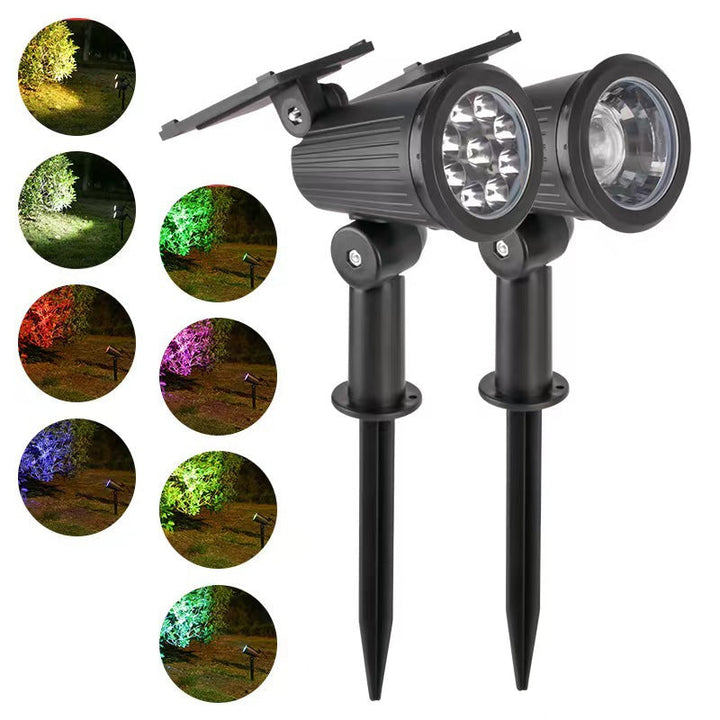 "LED Solar Gartenstrahler, wetterfest, fokussiertes Licht, perfekte Außenbeleuchtung. Ideal für Wege und Dekorationen."
