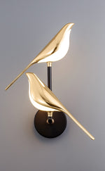 2 Vögel Wandleuchte