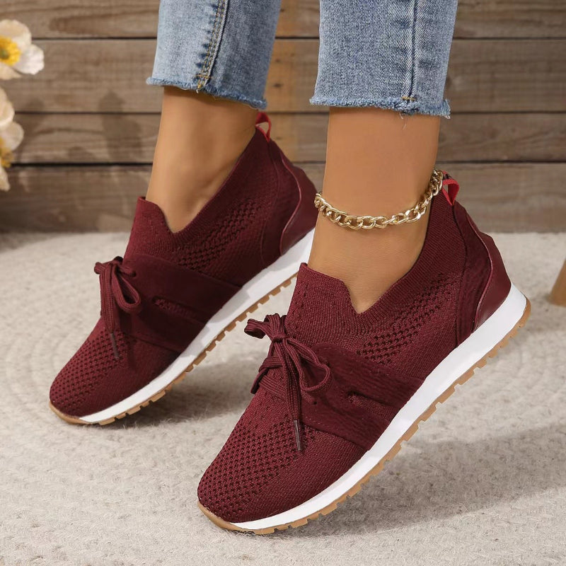 "Leichte Mesh-Sneaker Damen, orthopädisch, atmungsaktiv, grau, ideal für Komfort und Stil im Alltag"