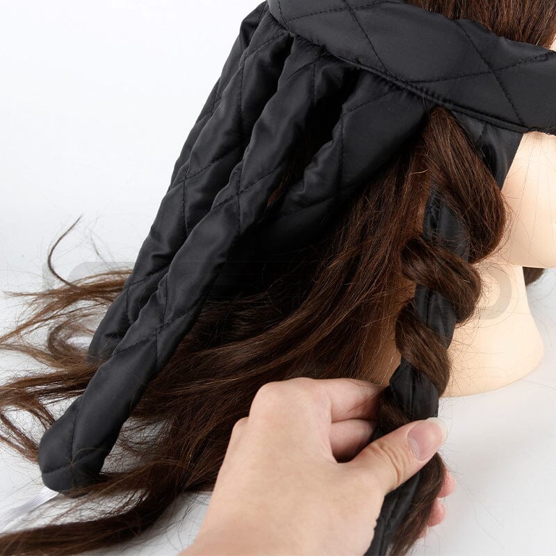 "LockenLeicht™️: sanftes Styling ohne Hitze, leicht & tragbar, ideal für schonende Locken in beige, weinrot, schwarz"