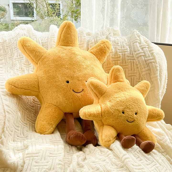 "Magisches Sonne-Mond-Kissen, weiches Design aus Polyester/Baumwolle, ideal für Dekor im Wohn- oder Schlafzimmer."