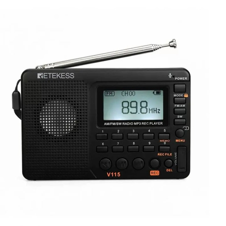 Tragbares Multiband-Radio mit Aufnahmefunktion