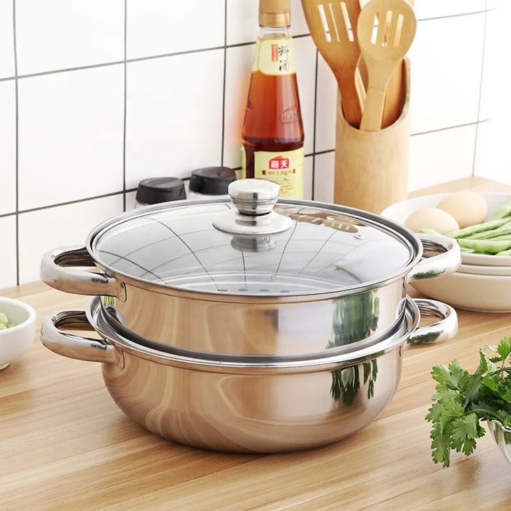 3-Schicht Dampfgarer - Edelstahl Dämpfer