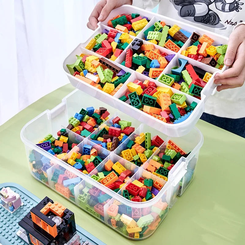 Stapelbarer Organizer für Spielzeug