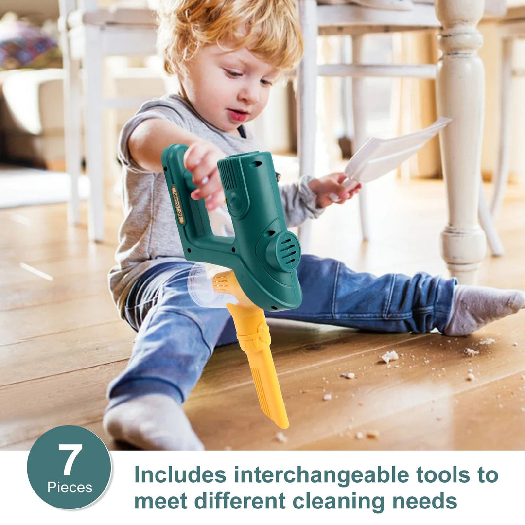 Mini-Staubsauger für Kinder, interaktives Lernspielzeug, handlich, realistisches Design, ideal für kleine Haushaltshelfer