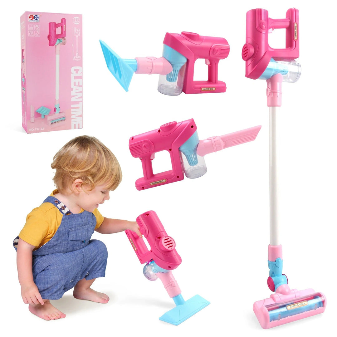 Mini-Staubsauger für Kinder, interaktives Lernspielzeug, handlich, realistisches Design, ideal für kleine Haushaltshelfer