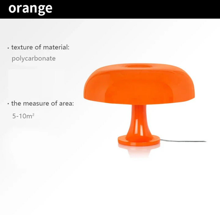 "Minimalistische LED-Pilz-Tischlampe mit modernem Design, warmem Licht; ideal für Schlafzimmer und Wohnzimmer"