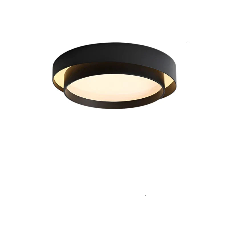"Minimalistische NordicAura LED Deckenleuchte in Weiß, flaches Design, energieeffizient, gleichmäßige Beleuchtung für Wohnzim