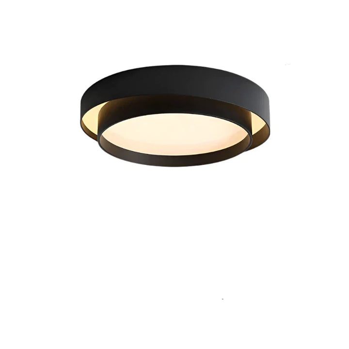 "Minimalistische NordicAura LED Deckenleuchte in Weiß, flaches Design, energieeffizient, gleichmäßige Beleuchtung für Wohnzim