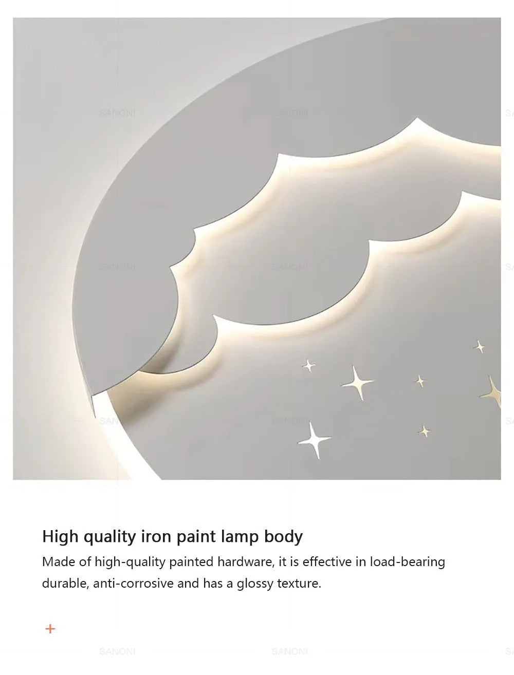"Moderne LED-Wandleuchte, weiß, minimalistisch, energieeffizient, für Wohnzimmer, Schlafzimmer, einfache Installation."