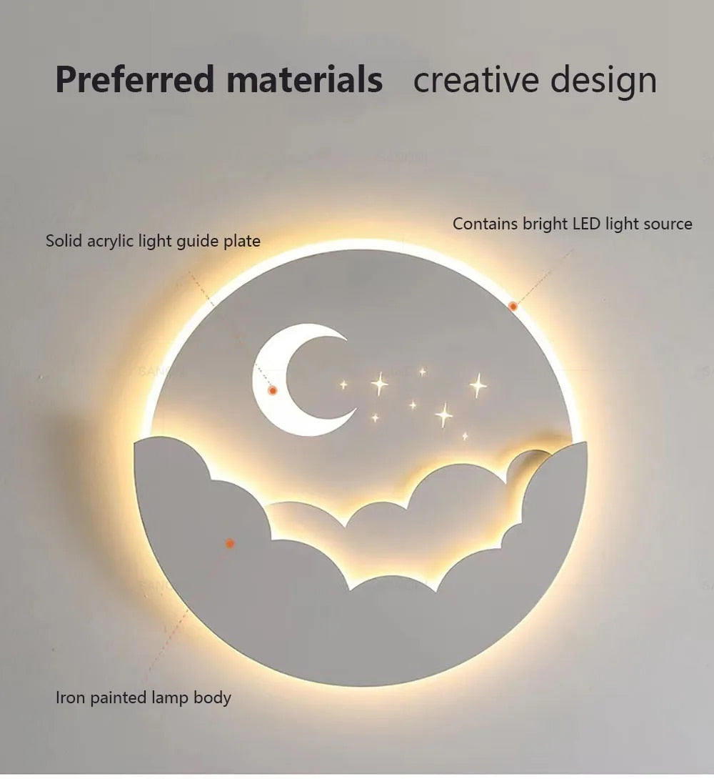 "Moderne LED-Wandleuchte, weiß, minimalistisch, energieeffizient, für Wohnzimmer, Schlafzimmer, einfache Installation."
