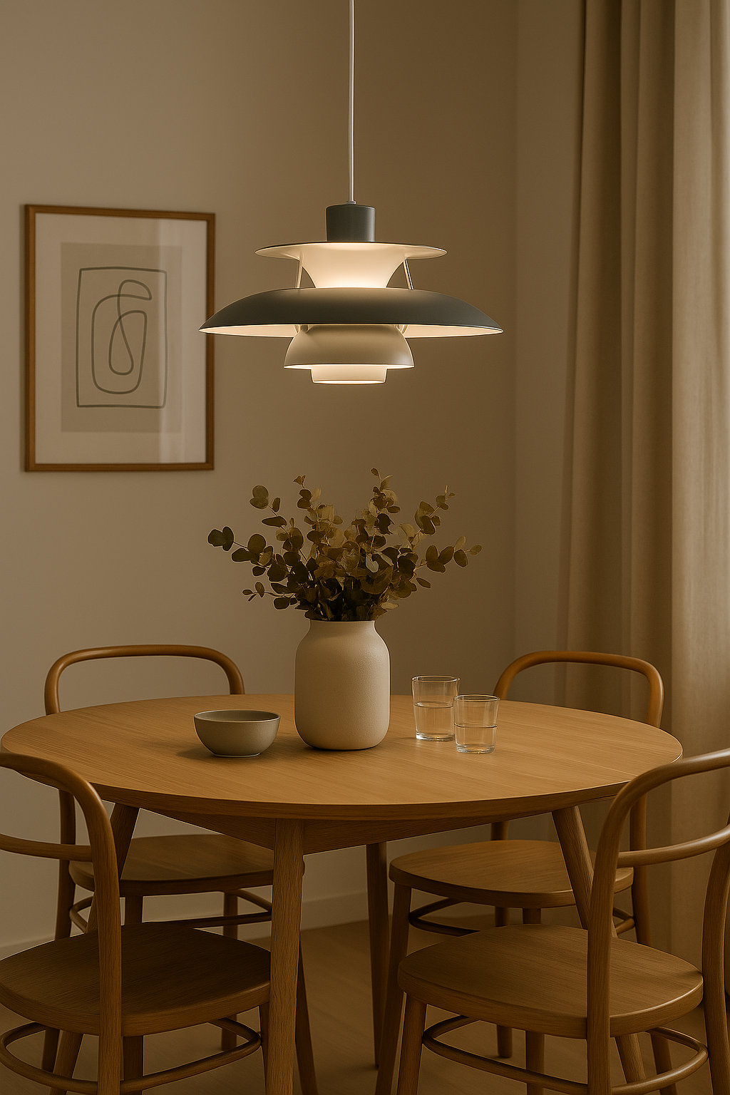 "Moderne runde LED-Deckenlampe mit dimmbarem Licht, elegantes Design, gefertigt aus Aluminium und Acrylglas"