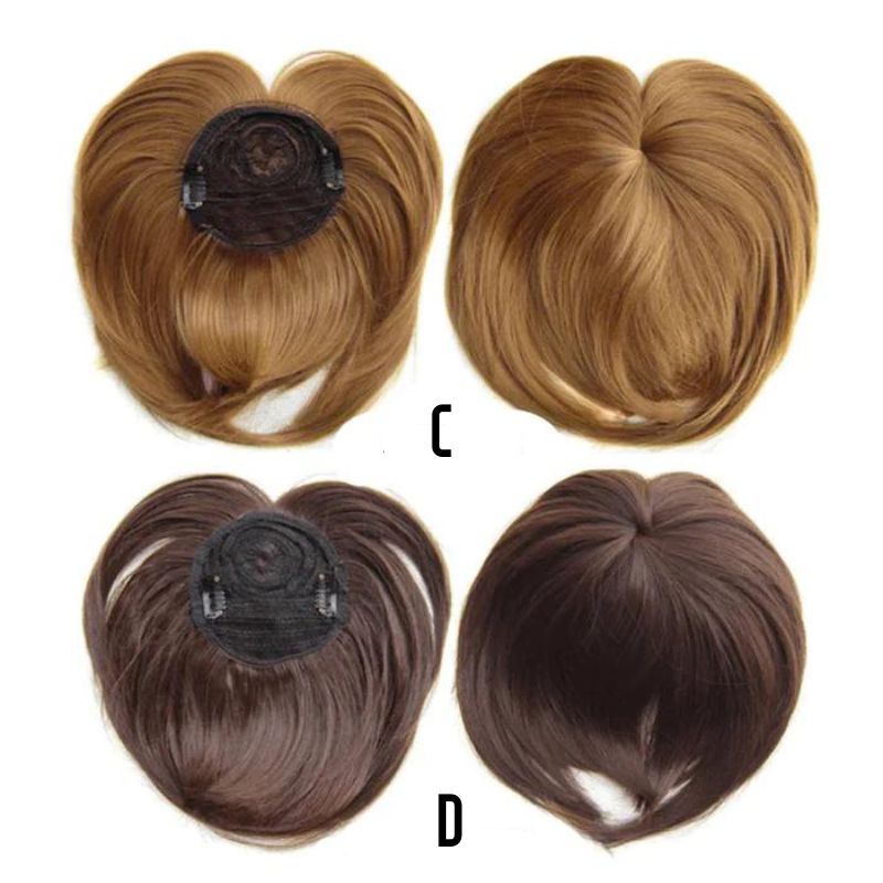 "Natürliche Haarverlängerung, dicht und fließend, für schnelle, stilvolle Frisuren in verschiedenen Farben."