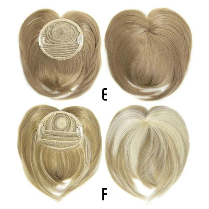 "Natürliche Haarverlängerung, dicht und fließend, für schnelle, stilvolle Frisuren in verschiedenen Farben."