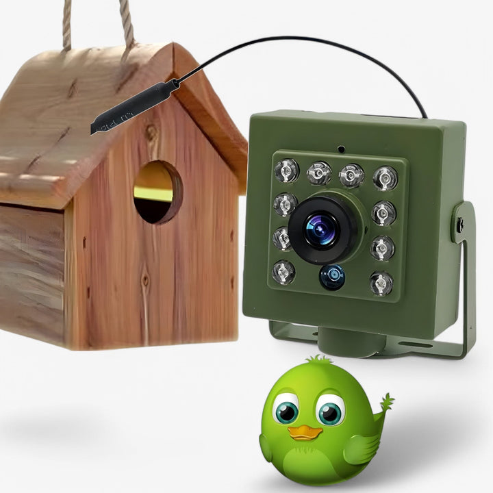 "NestCam WLAN Kamera 1080p HD, wetterfest mit Nachtsicht, für Vogelbeobachtung – klare Bilder Tag & Nacht, einfache Einrichtu