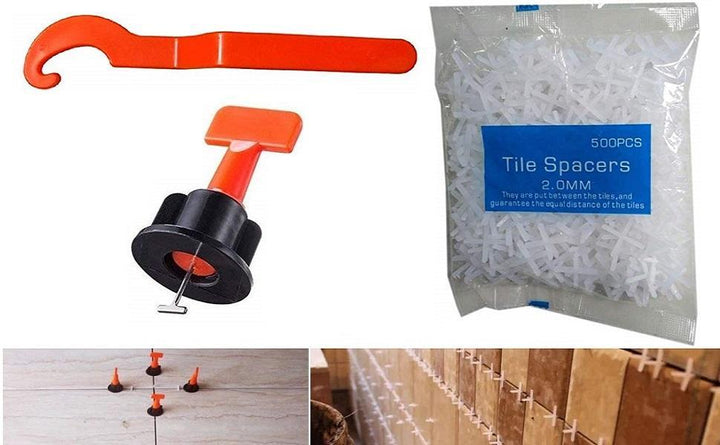 "Nivelliersystem für DIY: Robuste, wiederverwendbare Keile, ideal für präzise Fliesenverlegung und glatte Oberflächen."