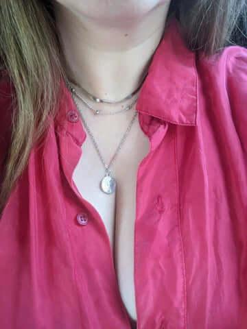 Collier triple élégant en argent