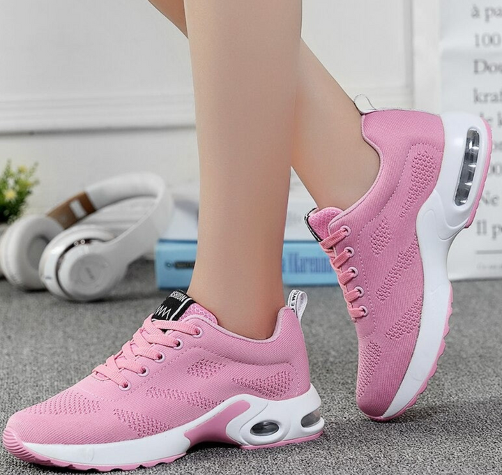 Orthopädische Damen Sneaker, Sport-Laufschuhe, Air-Cushion-Sohle, atmungsaktives Mesh, ideal für Laufen und Fitness.