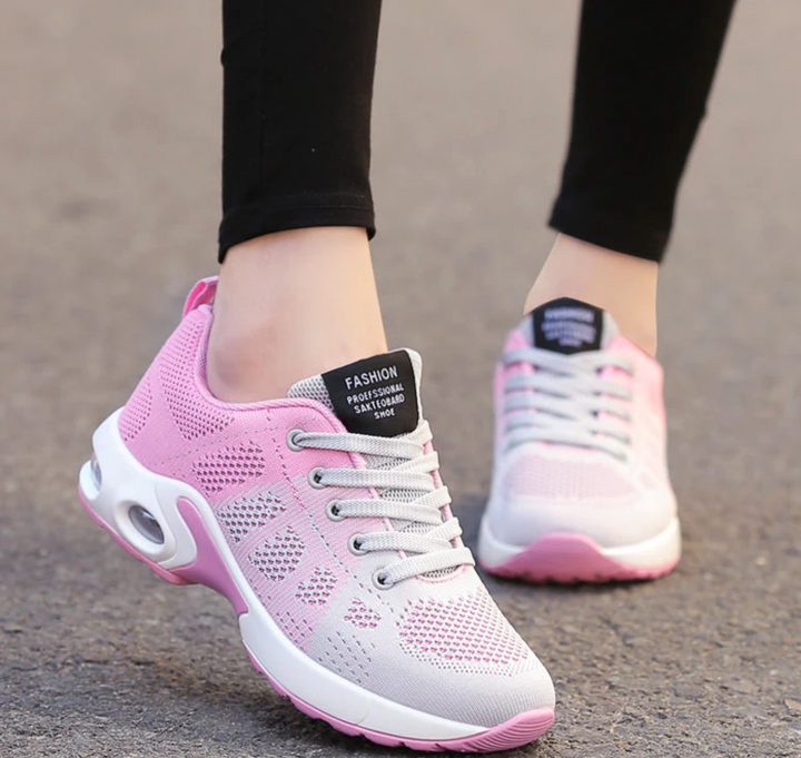 Orthopädische Damen Sneaker, Sport-Laufschuhe, Air-Cushion-Sohle, atmungsaktives Mesh, ideal für Laufen und Fitness.