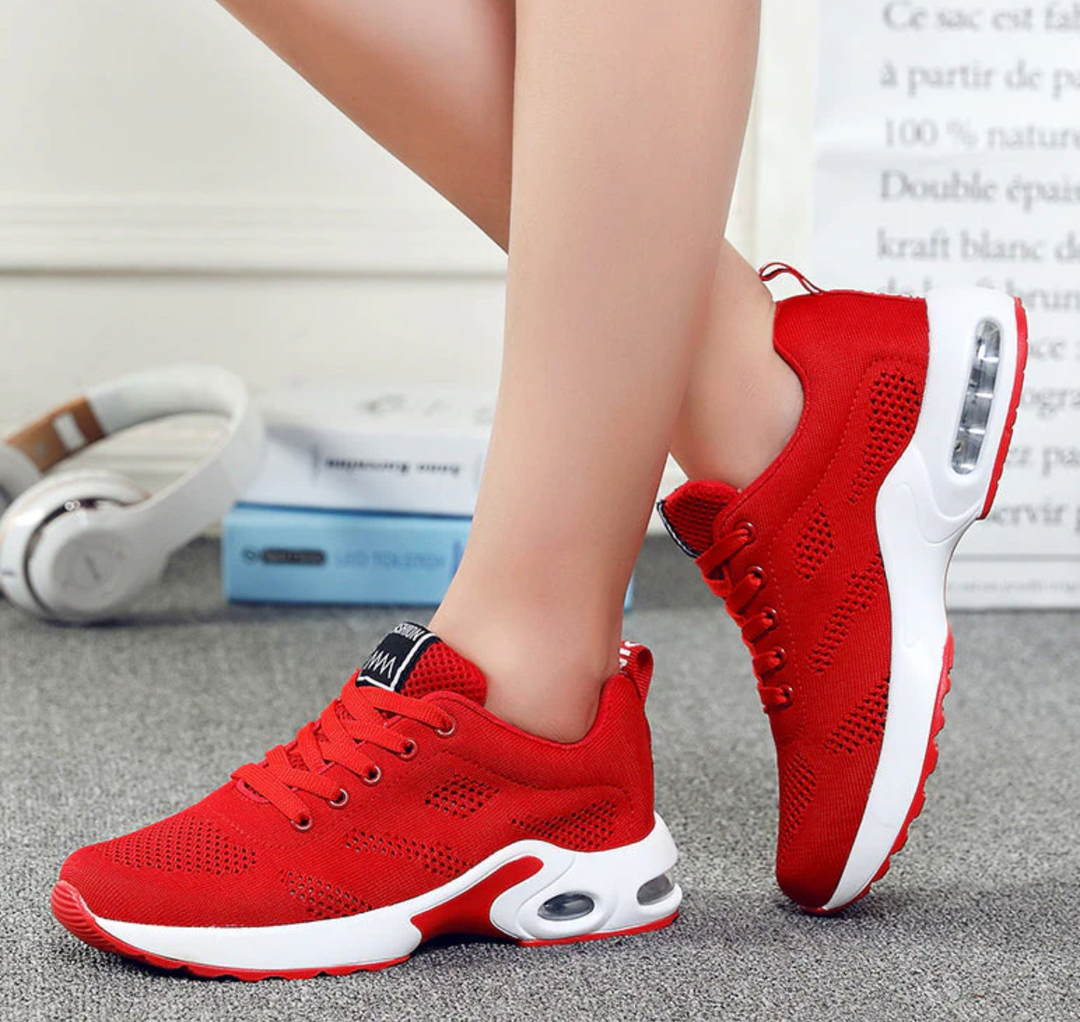 Orthopädische Damen Sneaker, Sport-Laufschuhe, Air-Cushion-Sohle, atmungsaktives Mesh, ideal für Laufen und Fitness.